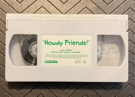 BARNEY HOWDY FRIENDS VHS Rare 2001 Lyons Barney and Friends TESTED $21.64 - PicClick CA