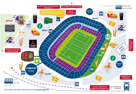 Scottish Gas Murrayfield on Twitter: "MATCHDAY MAP! 🗺️Find your way ...