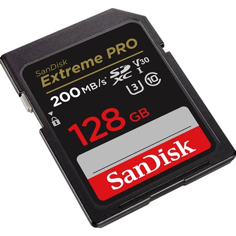 SanDisk 128GB Extreme PRO UHS-I 200MB/s SDXC Memory Card - Memory ...