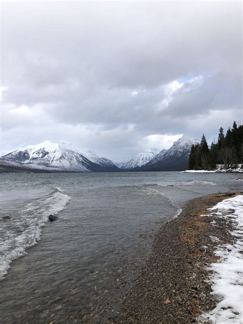 Winter in Glacier National Park at Lake McDonald | Glacier national ...