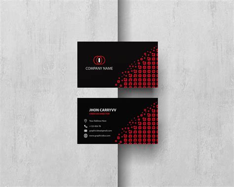 Black Business Card Design on Behance