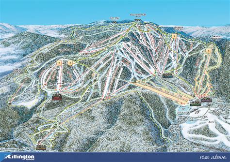 Killington Ski Trail Map 2008 - Killington Vermont • mappery