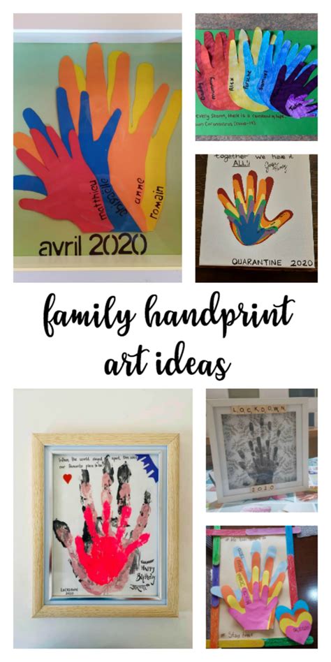 Family Handprint Art Ideas - Messy Little Monster