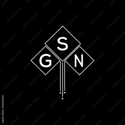 GSN letter logo design with white background in illustrator, GSN vector ...