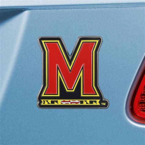 University of Maryland Red Color Emblem - Auto Accessories