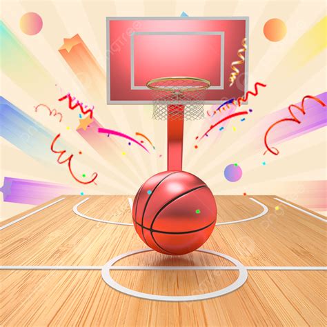 Cartoon Hand Painted Basketball Passion Ball Game Stadium Background ...