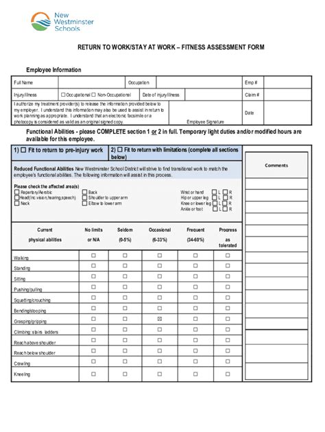 Fillable Online FIT FOR DUTY FORM Fax Email Print - pdfFiller