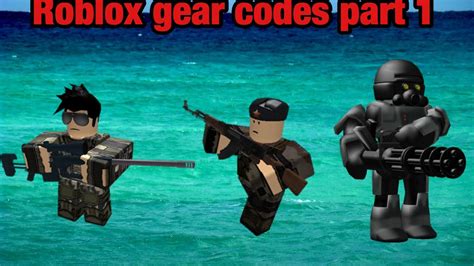 Roblox Gear Codes Part 1 - YouTube