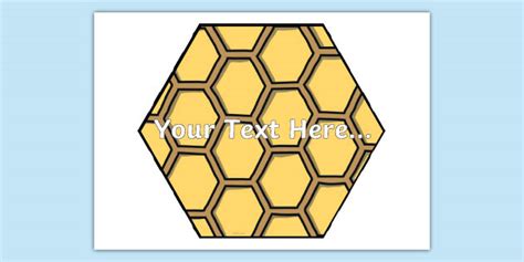 Editable Hexagon Honeycomb Display