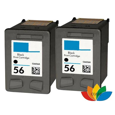 2PK Compatible HP 56 Black Refilled Ink Cartridges For hp56 DESKJET ...