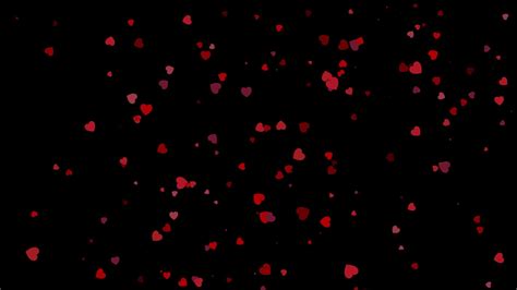 Pink Hearts Wallpaper 4K, Black Background, Bokeh, Black/Dark, #3409 ...