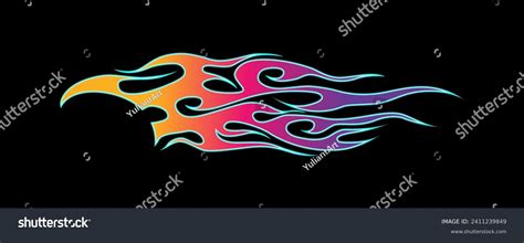 Flame Car Sticker Tribal Flame Car Stock Vector (Royalty Free) 2411239849 | Shutterstock