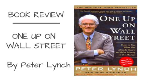 One up on Wall Street By Peter Lynch Book Review | Trade Brains