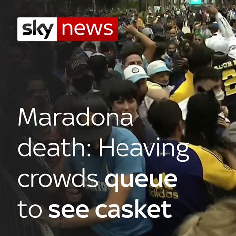 Sky News on Twitter: "Fans of Diego Maradona gathered in central Buenos ...