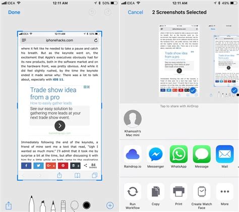 How to Quickly Markup and Share Screenshots in iOS 11