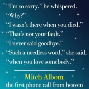 Quotes On Death Mitch Albom. QuotesGram