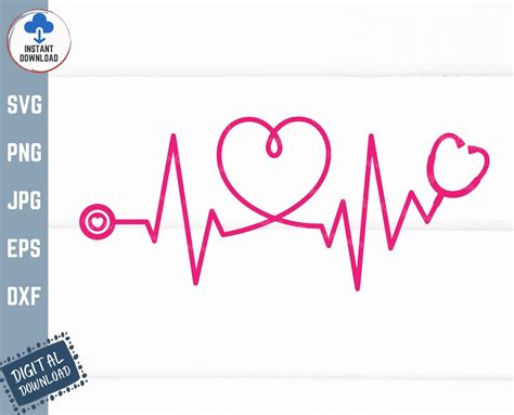 Heartbeat SVG, Nurse SVG, Doctor SVG, Healthcare Svg, Stethoscope Svg ...