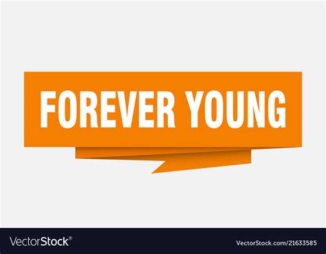 Forever young Royalty Free Vector Image - VectorStock