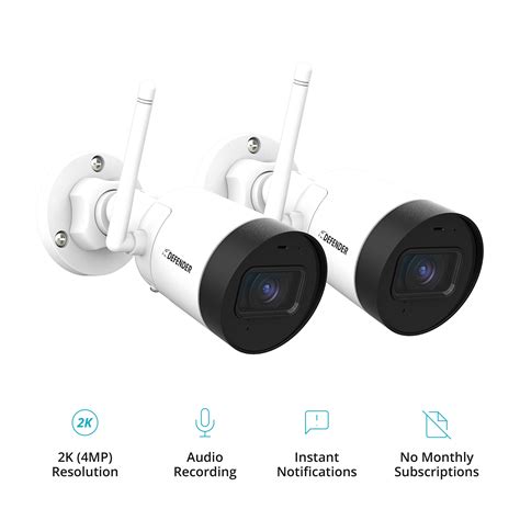 Defender Guard 4MP (2K) Resolution Wi-Fi IP Security Camera with Mobile ...