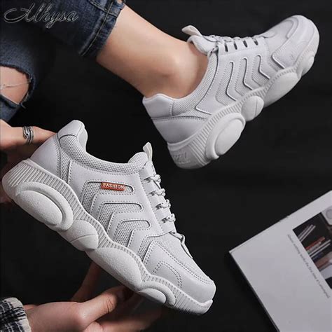 Mhysa 2019 Spring Autumn New Trendy Women Sneakers Thick Sole Ladies Casual Shoes Little bear ...