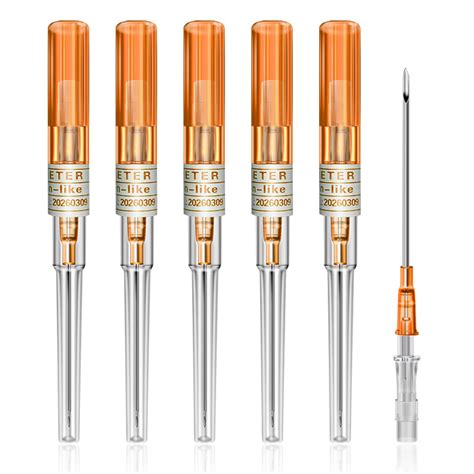 Catheter Piercing Needles - Combofix 6pcs 14G Gauge IV Catheter Needles ...