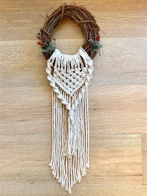 Macrame Christmas Wreath - Etsy