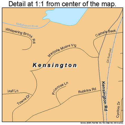 Kensington Connecticut Street Map 0940150