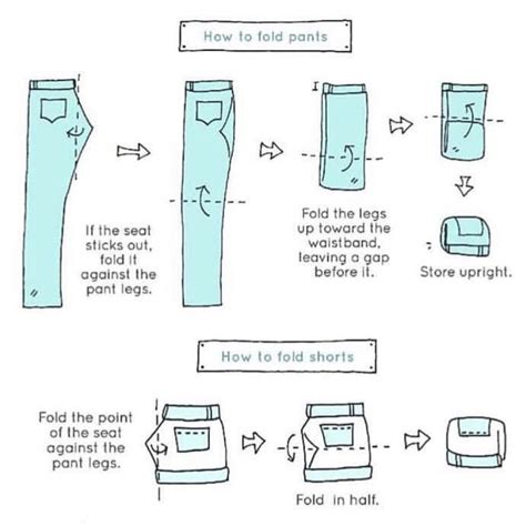 #konmarie folding pants and shorts | How to fold pants, Diy clothes life hacks, Folding clothes