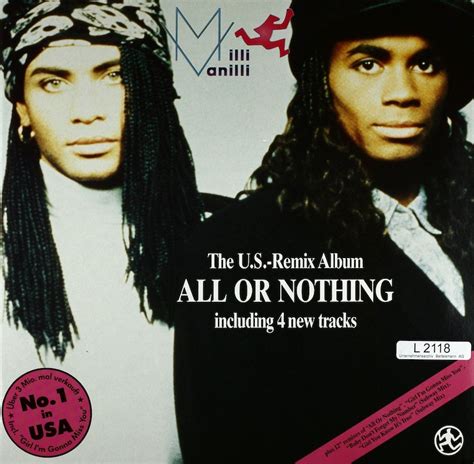 Milli Vanilli. All Or Nothing. The U.S.-Remix Album – Bertelsmann Vinyl Collection