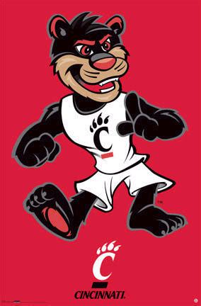 University of Cincinnati Bearcats Football Team Mascot Poster