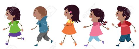 Children Walking Clipart | Free download on ClipArtMag