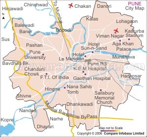 River Map Pune