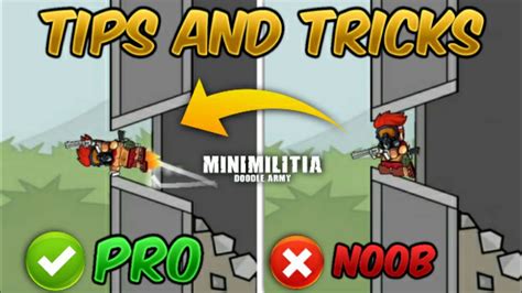 Top 10 Tips & Tricks in Mini Militia that Everyone Should Know (From NOOB TO PRO) Guide