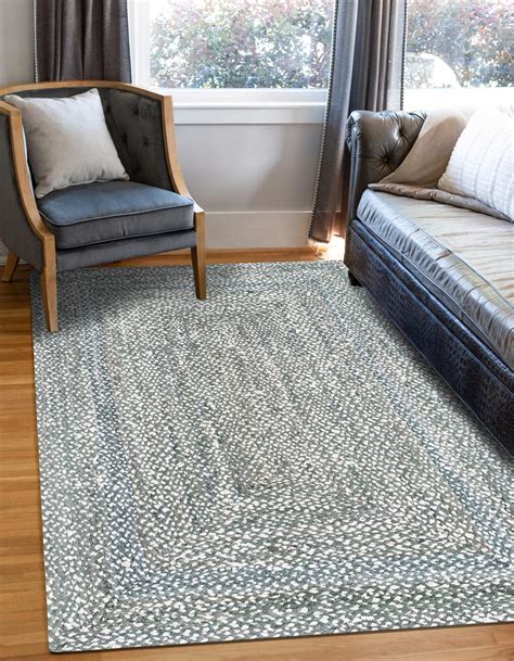 Gray 5' x 8' Braided Chindi Rug | Rugs.com