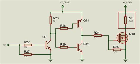 mosfet - pull-push gate driver for H bridge circuit - Electrical ...