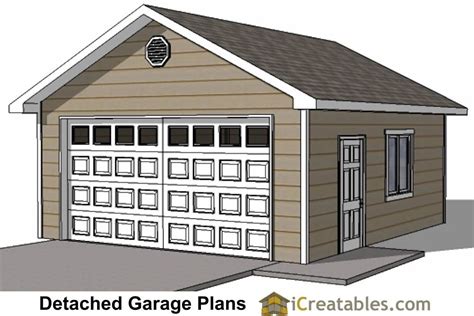 20x20 detached garage plans | Garage plans detached, Garage plans ...