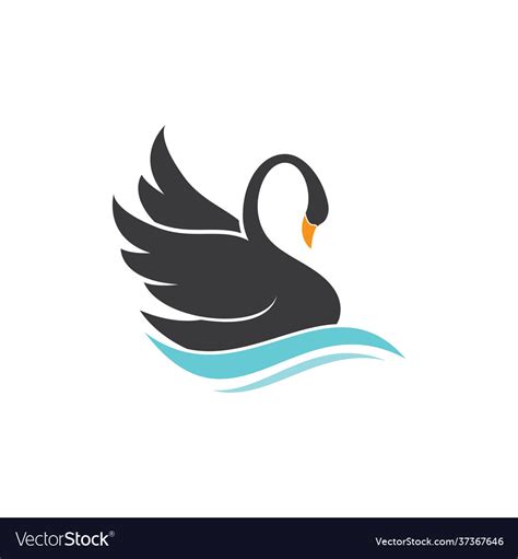 Swan Royalty Free Vector Image - VectorStock