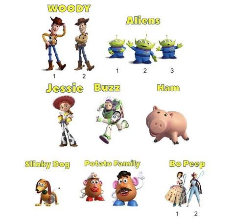 Toy story cut outs,party prop characters for birthday party #PartyProps ...