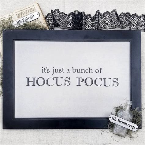 Hocus Pocus Cross Stitch Pattern - Stitched Modern