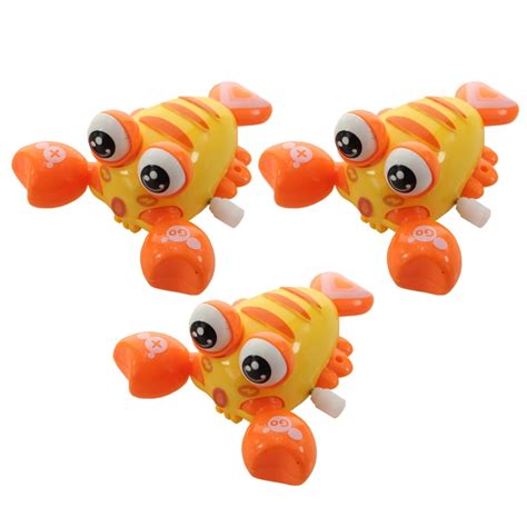 3 Pcs Creative Baby Toys Clockwork Crawfish Toys Wind-up Playthings for ...