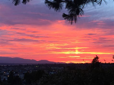 Summer sunset paints the Ballard sky pink and blue – My Ballard