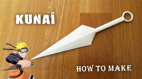 KAĞITTAN KUNAİ YAPIMI - ( How To Make a Paper Kunai ) - YouTube