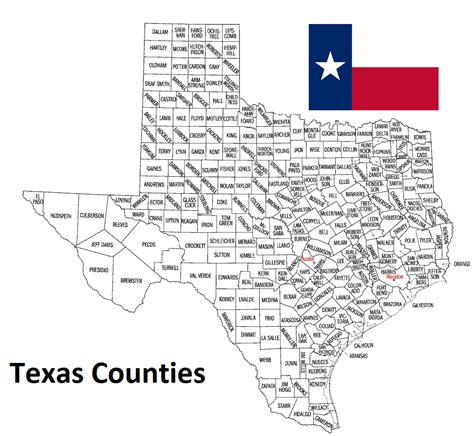 Texas Counties. List Alphabetically (and by Population) – Countryaah.com