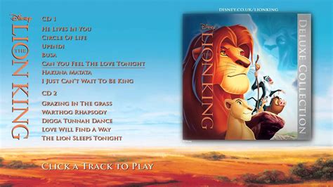 The Lion King Soundtrack - Deluxe Edition - Album Sampler - YouTube