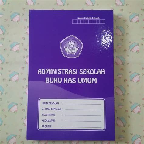 BJM002 BUKU ADMINISTRASI SEKOLAH BUKU KAS UMUM | SIPLah