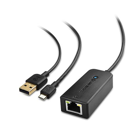 Cable Matters Fire Stick Ethernet Adapter, Micro USB to Ethernet ...