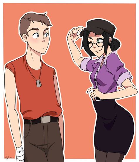 Scout and Miss Pauling by https://www.deviantart.com/reycupcake on @DeviantArt | Team fortress 2 ...