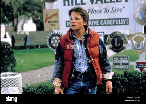 Back to the future michael j fox 1985 hi-res stock photography and ...