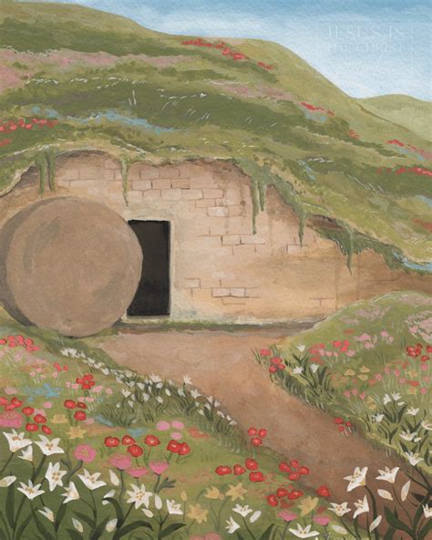 Garden Tomb | Beautiful Painting of the Empty Garden – Jesus is the ...