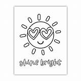 Shine Bright Coloring Sheet – Kyn You Believe It sketch template